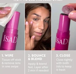 IsaDora The Lip & Cheek Tint Cooling Jelly Stick 12 Berry Pink