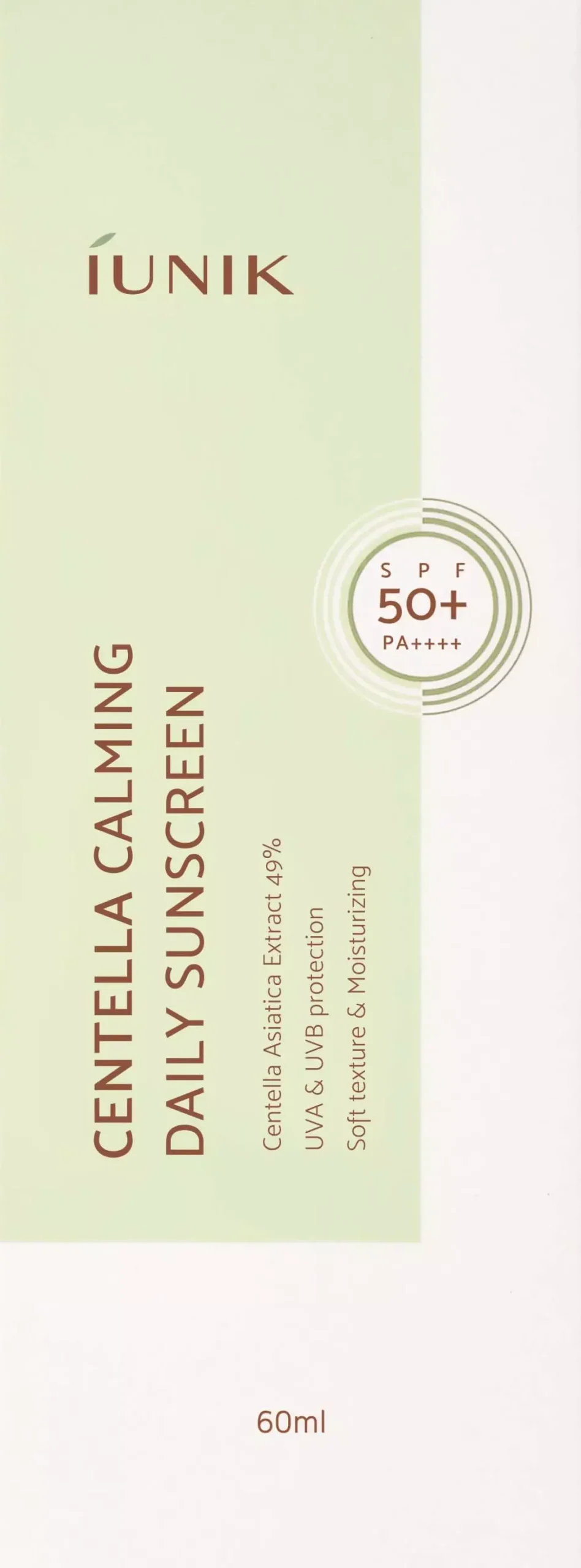 iUNIK Centella Calming Daily Sunscreen 60 ml