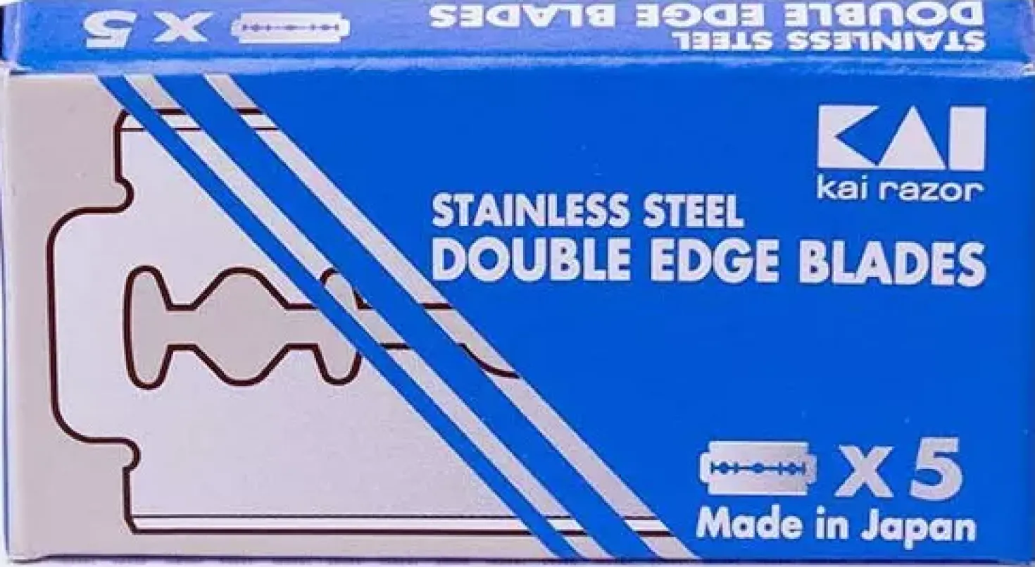 Kai Stainless Steel Double Edge Razor Blades 5-Pack 5 stk