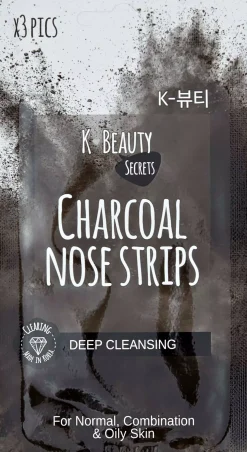K-Beauty Secrets Charcoal Nose Strips X 3 15 g