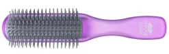 Kent Brushes Airhedz Glo Half Round Detangling Brush Purple