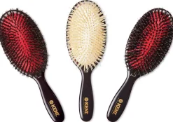 Kent Brushes Classic Shine Medium Soft White Pure Bristle Hairbrush