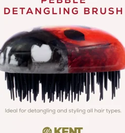 Kent Brushes Pebble Brush Bug - travel size