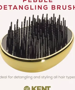 Kent Brushes Pebble Brush Gold - travel size