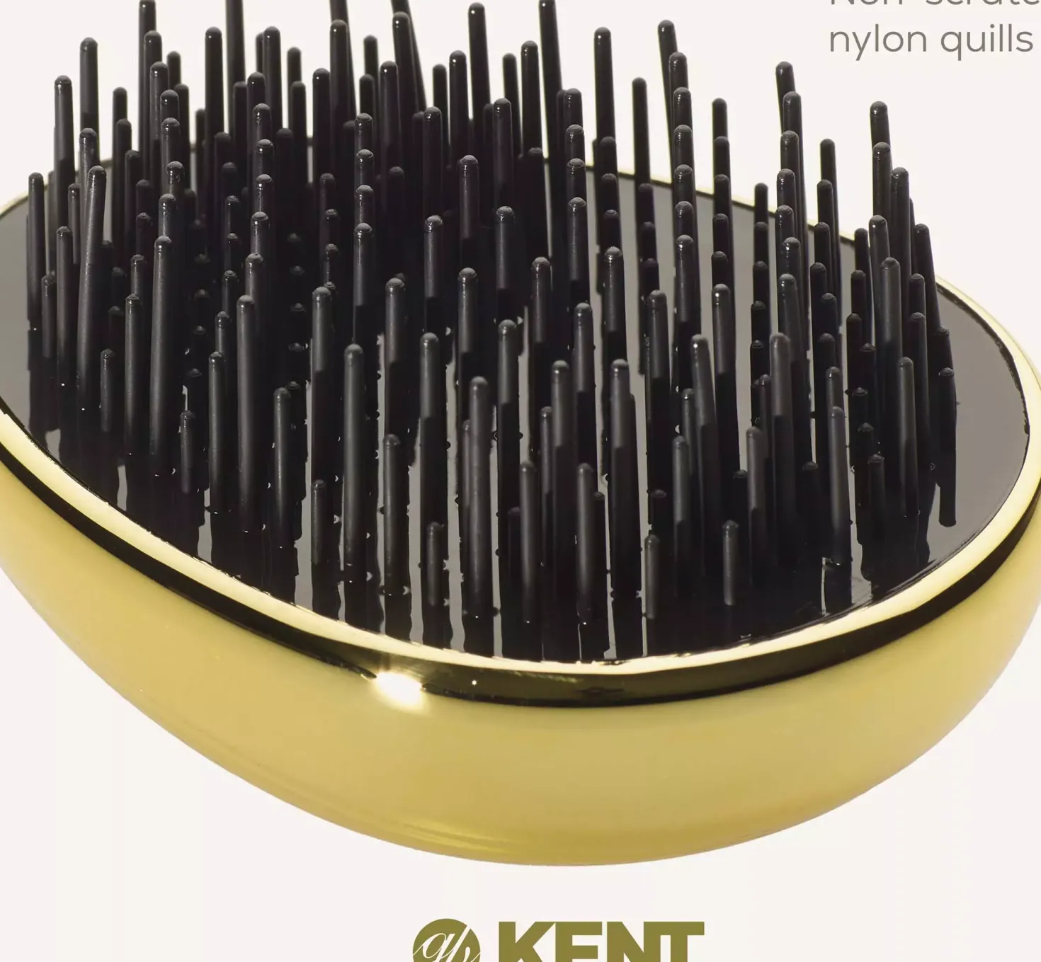 Kent Brushes Pebble Brush Gold - travel size