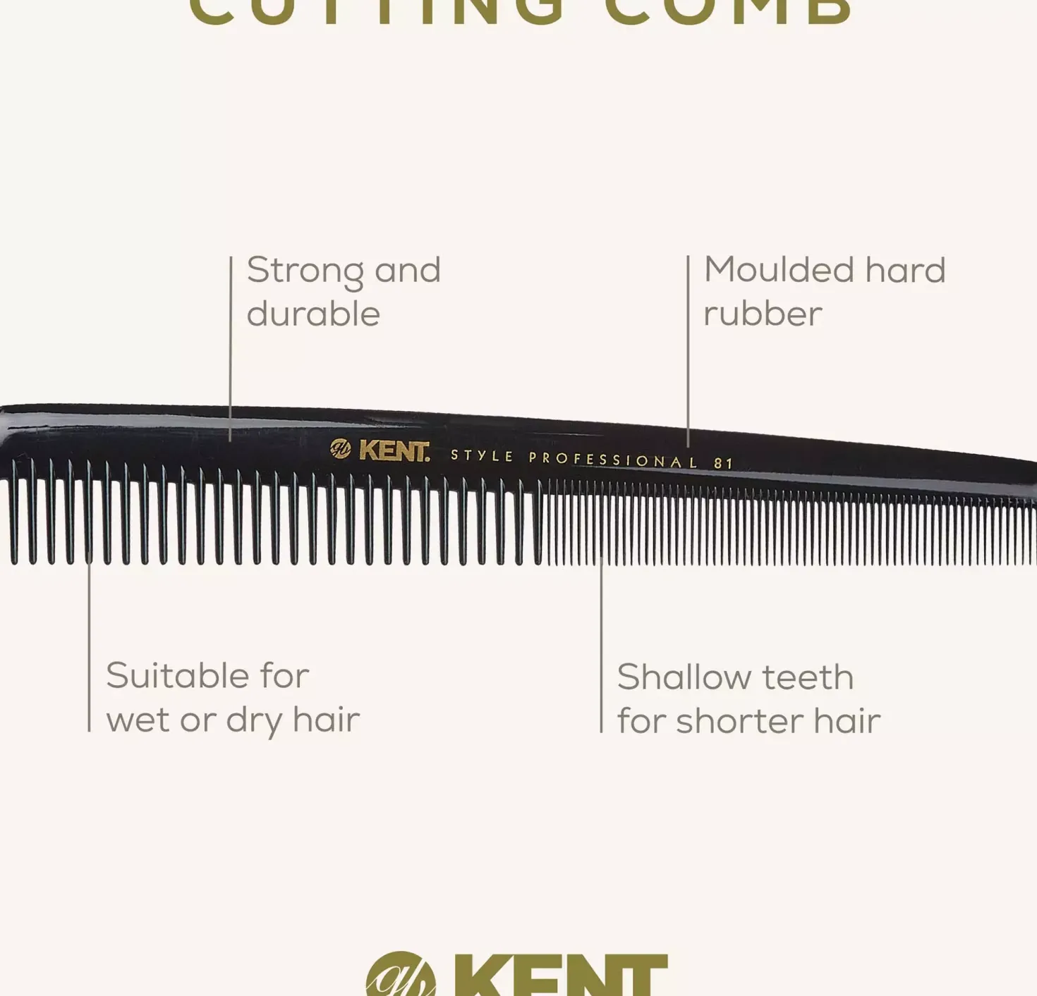 Kent Brushes Style Professional Cutting Comb