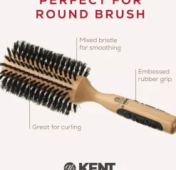 Kent Brushes XL Round Brush Boar