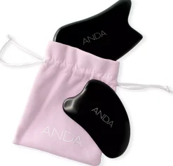 Kerstin FlorianANDA Gua Sha Set (Black Sibin Stone)