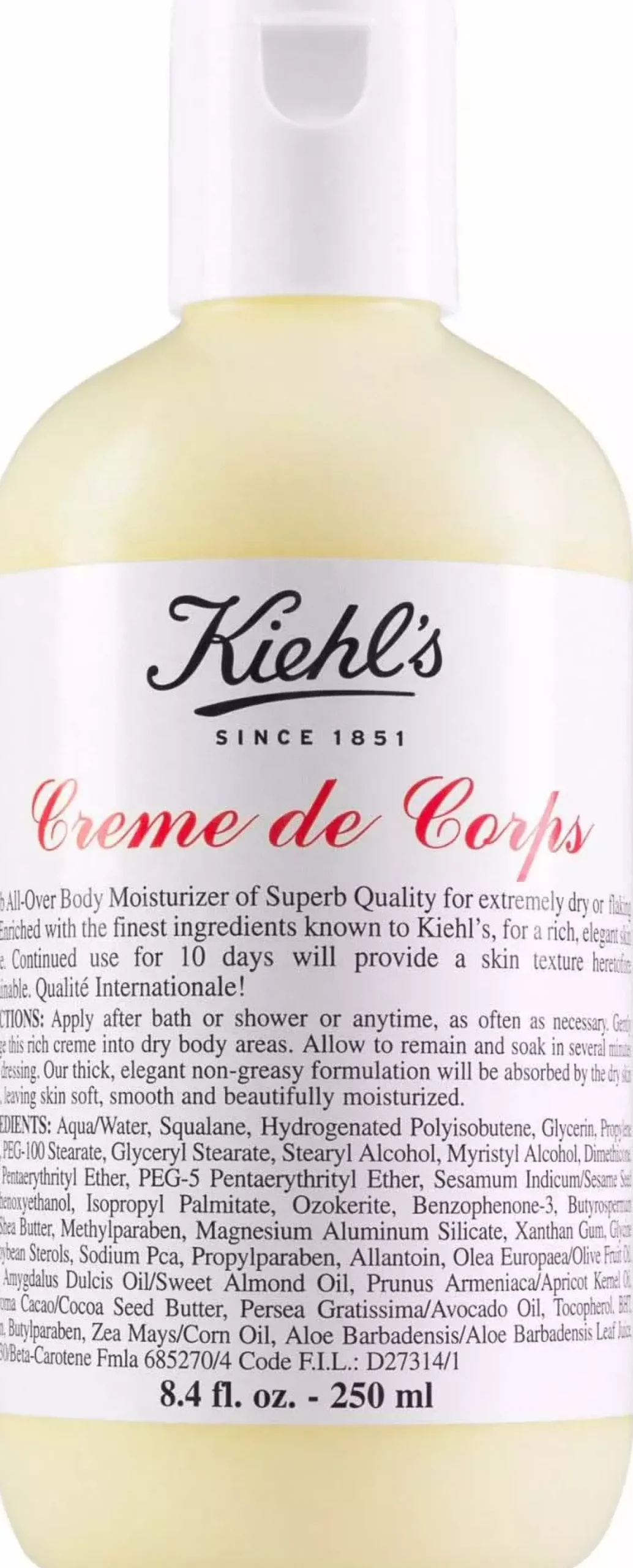 Kiehl'sCreme de Corps Creme De Corps Hydrating Body Moisturizer 250 ml