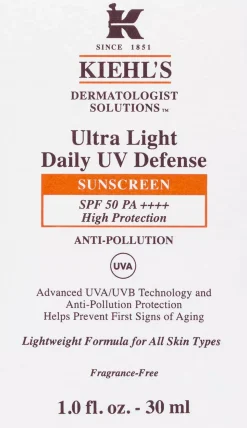 Kiehl'sDermatologist Solutions Ultra Light Daily UV Defense SPF 50 60 ml