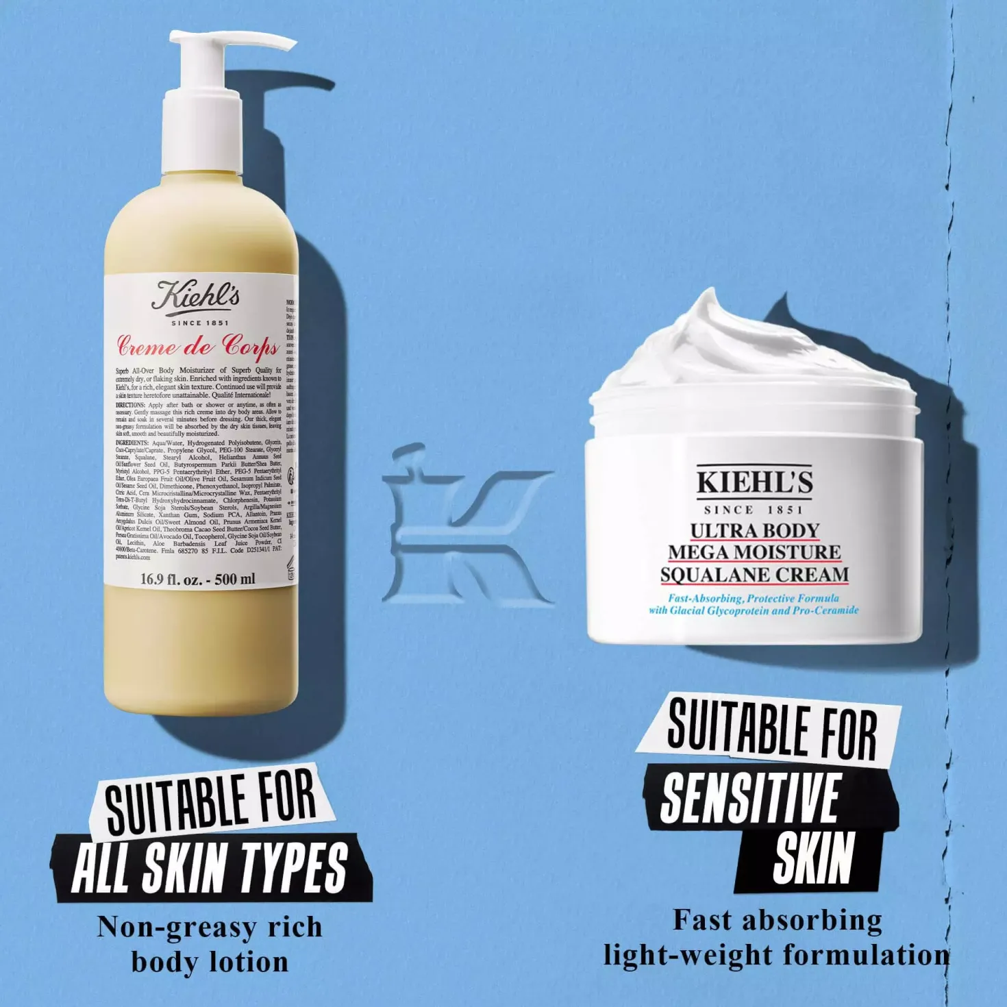Kiehl'sUltra Body Mega Moisture Squalane Cream 250 ml