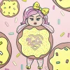 KimChi Chic Donut Collection Eyeshadow Palette Strawberries & Cream