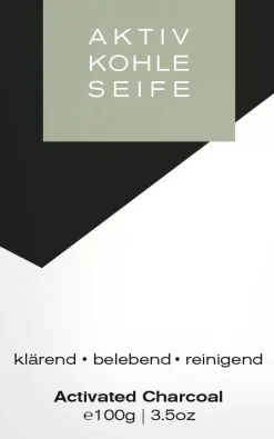 Klar Seifen Activated Charcoal Face Soap 100 g