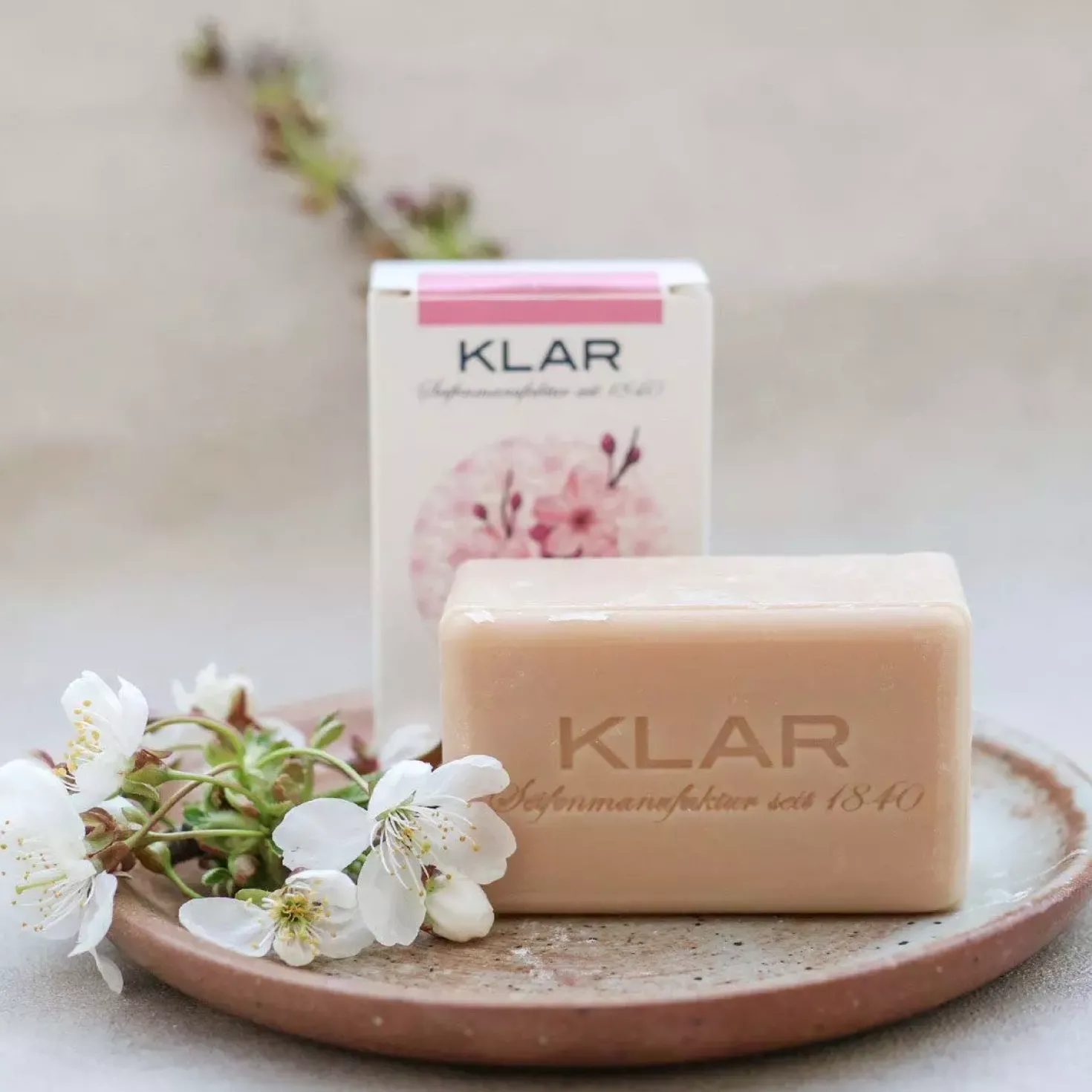 Klar Seifen Cherry Blossom & Rise Milk Soap 100 g