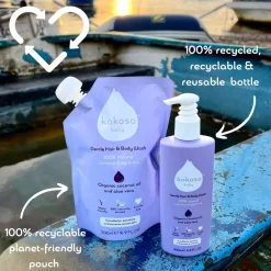Kokoso Baby Gentle Hair Body Wash Refill Pouch 500 ml
