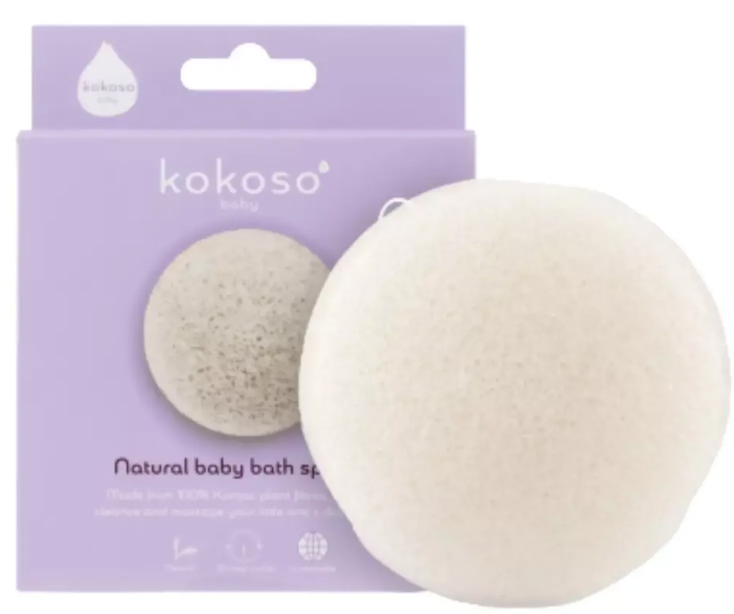 Kokoso Baby Natural Konjac Baby Bath Sponge