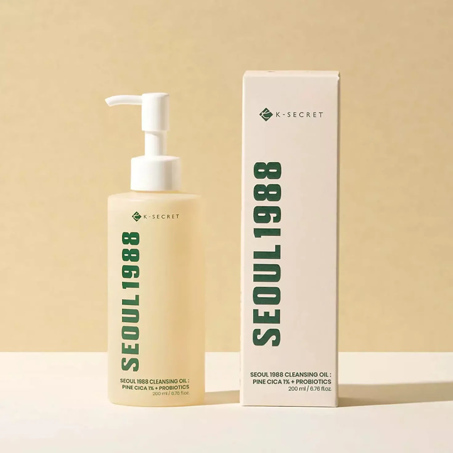 K-SecretSEOUL 1988 Cleansing Oil: Pine Cica 1% + Probiotics 200 ml