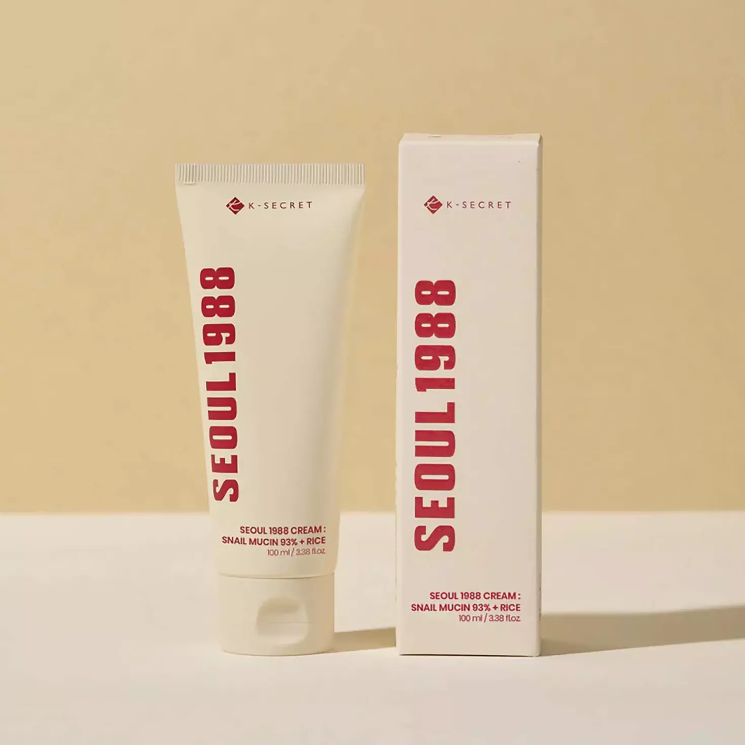 K-SecretSEOUL 1988 Cream: Snail Mucin 93% + Rice 100 ml