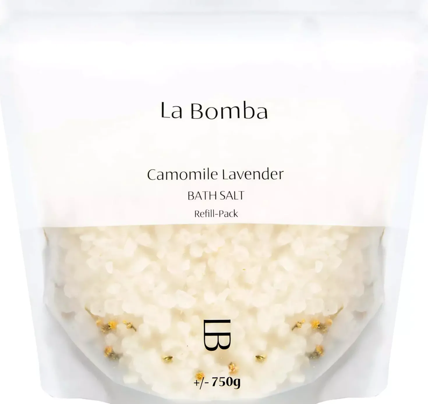 La Bomba Camomile Lavender Bath Salt Refill Pack 750 g