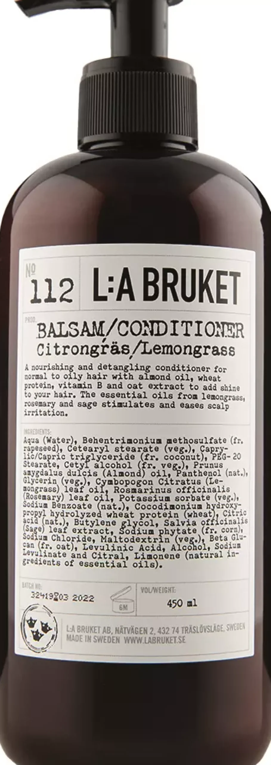L:a Bruket Balsam Citrongräs 450 ml