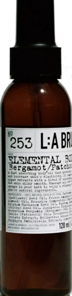 L:a Bruket Elemental Body oil Bergamot/Patchouli 120 ml