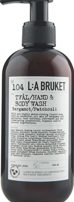 L:a Bruket Hand & Body Wash 104 Bergamot/Patchouli 240 ml