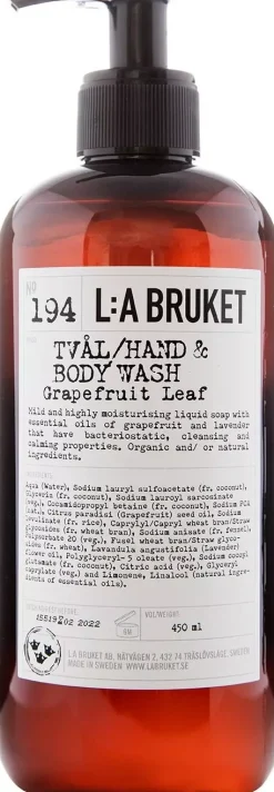 L:a Bruket Hand & Body Wash 194 Grapefruit Leaf 240 ml