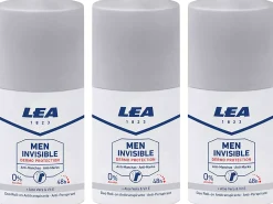 LEA Men Invisible Dermo Protection Deo Roll On 50 ml x 3