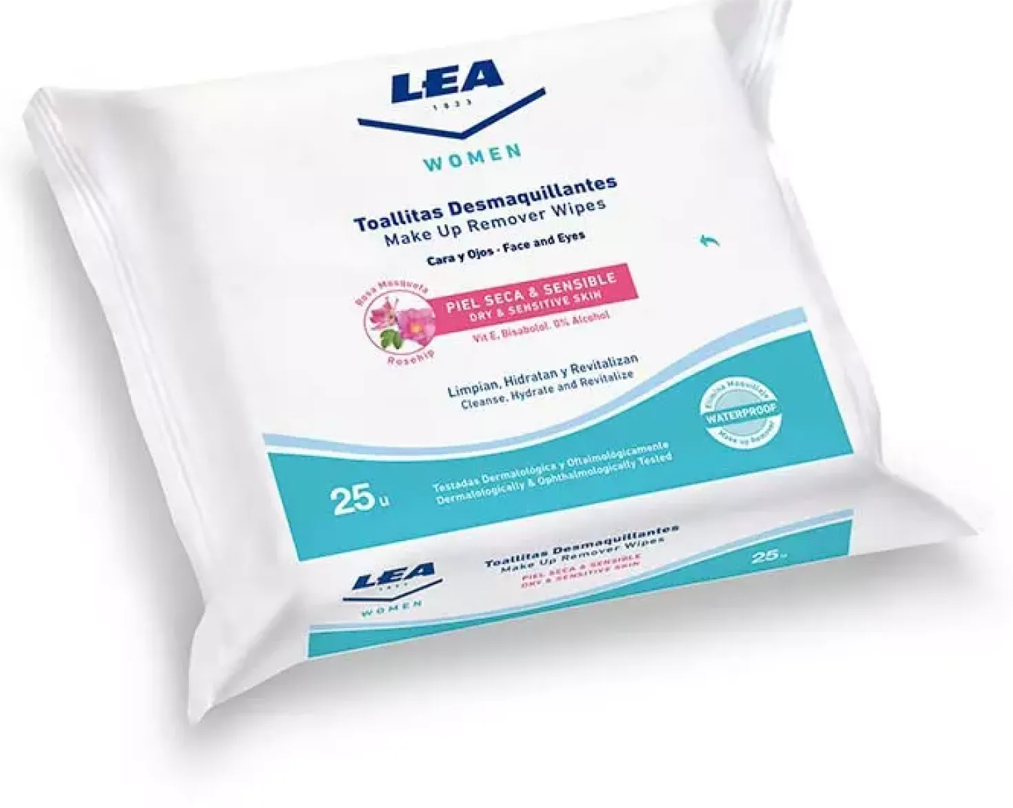 LEAWomen Women Make Up Remover Wipes Rosehip