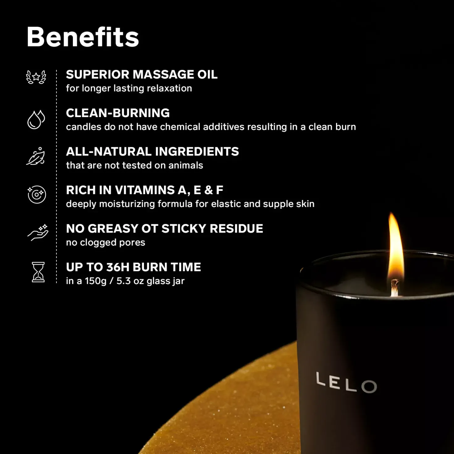 LELO Massage Candle Vanilla & Creme de Cacao