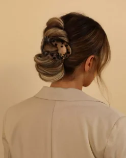 Lenoites Eco-Friendly Flat Hair Clip Nude Leopard