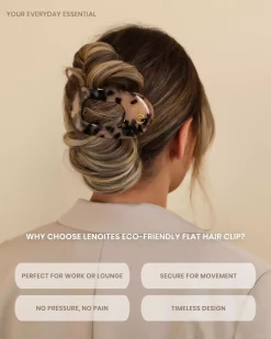 Lenoites Eco-Friendly Flat Hair Clip Desert Beige