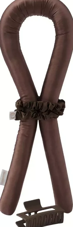 Lenoites Heatless Curls in Mulberry Silk Medium Brown