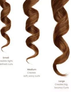 Lenoites Heatless Curls in Mulberry Silk Small Brown