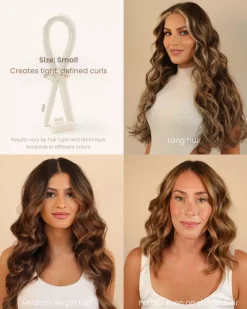 Lenoites Heatless Curls in Mulberry Silk Small Golden Sand