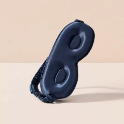 Lenoites Mulberry Silk Contour Sleep Mask Black