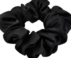 Lenoites Mulberry Silk Scrunchie Brown