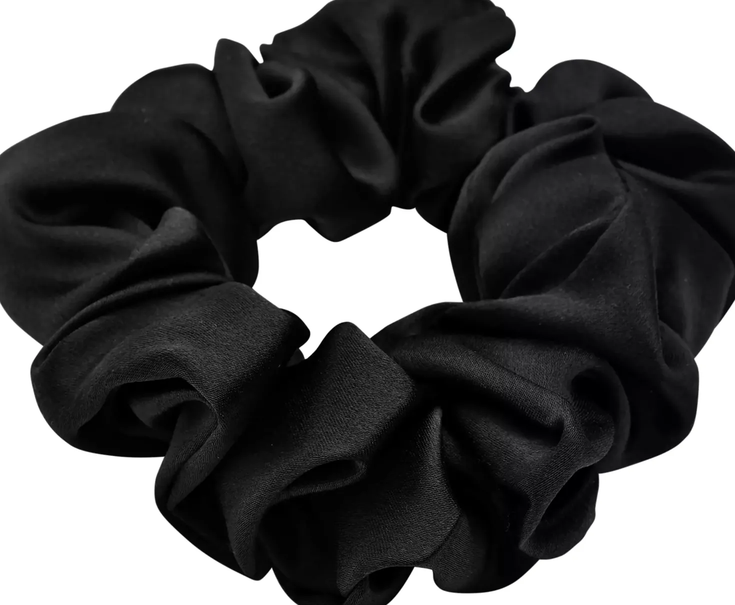 Lenoites Mulberry Silk Scrunchie Brown
