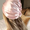 Lenoites Mulberry Silk Sleeping Cap Black