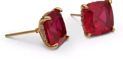 Lily and Rose Desiree studs - Garnet