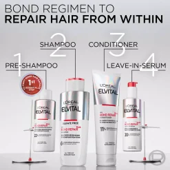 Loreal ParisElvital Bundle Shampoo 200 ml & Conditioner 150 ml & Rescue Pre-Shampoo 200 ml