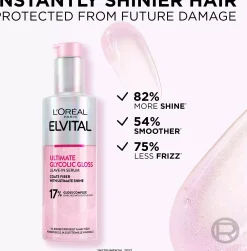 Loreal ParisElvital Glycolic Gloss Ultimate Leave-in Serum For Dull Hair 150 ml
