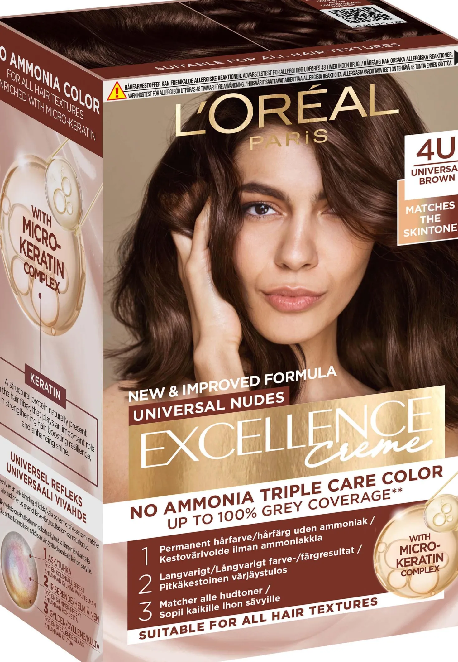 Loreal Paris Excellence Creme Universal Nudes 5U Universal Light Brown