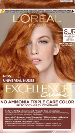 Loreal ParisExcellence Crème Universal Nudes Hair Color 4UR Universal Dark Red