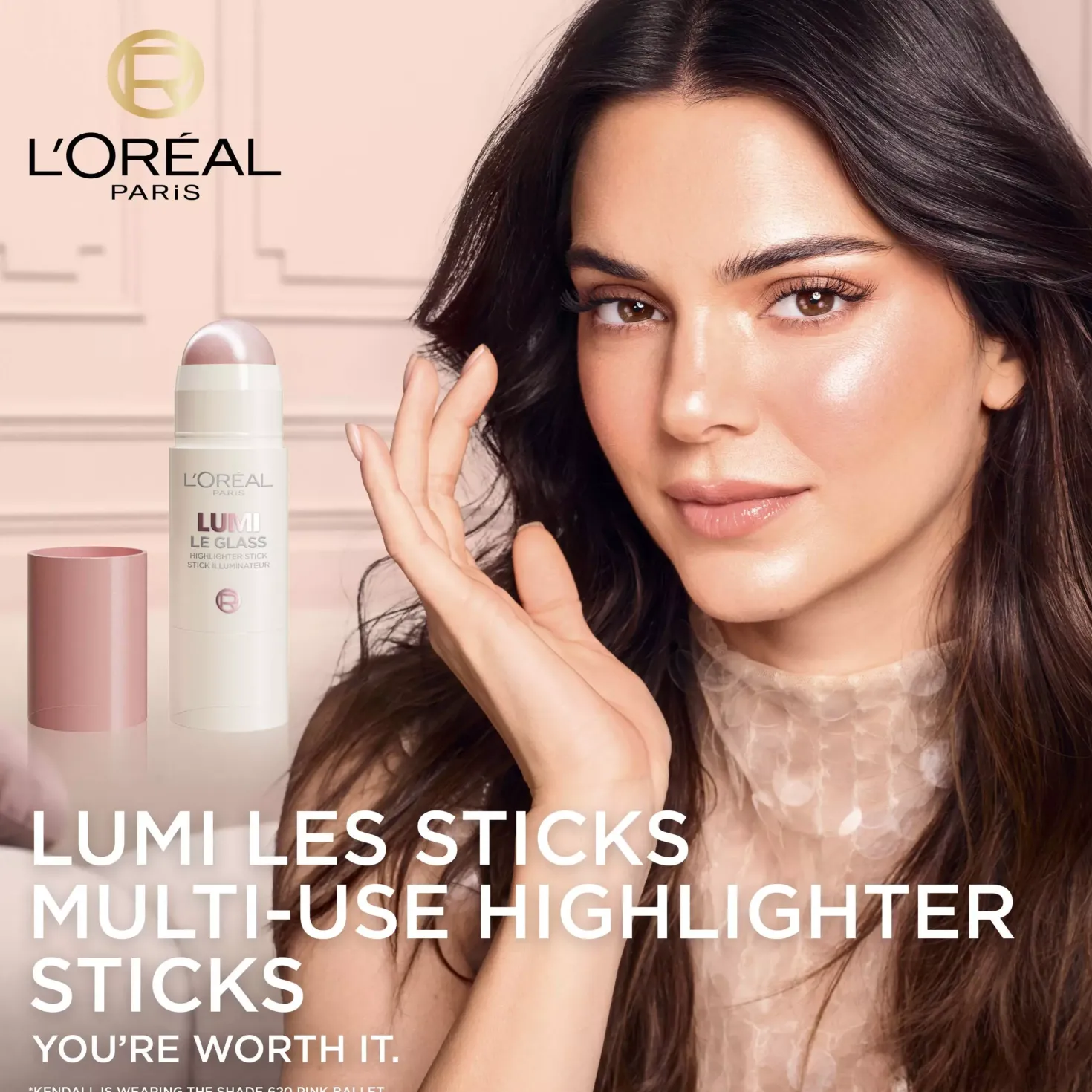 Loreal Paris Lumi Le Glow Highlighter Stick 630 Glowy Cream Chic