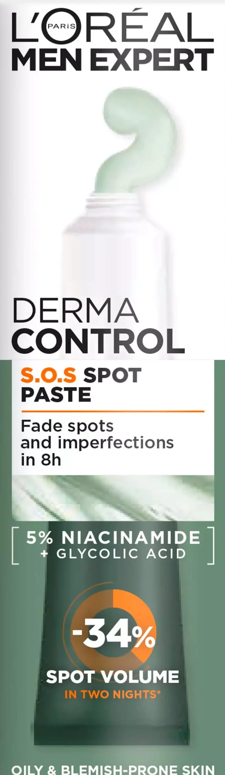 Loreal ParisMen Expert Derma Control S.O.S Spot Paste 45 ml