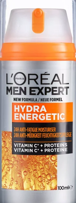 Loreal ParisMen Expert Hydra Energetic 24H Anti-Tiredness Moisturiser for Normal Skin 100 ml