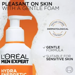 Loreal ParisMen Expert Hydra Energetic Vitamin C Gel Cleanser 260 ml