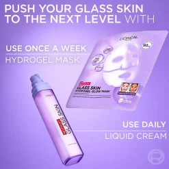 Loreal ParisRevitalift Filler Glass Skin Hydrogel Glow Mask