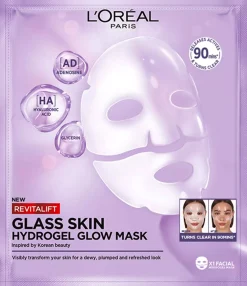 Loreal ParisRevitalift Filler Glass Skin Hydrogel Glow Mask